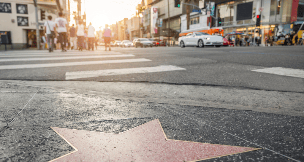 Hollywood walk of fame